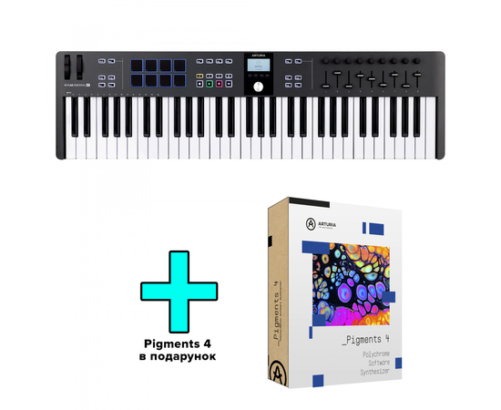 MIDI-клавіатура Arturia KeyLab Essential 61 mk3 (Black) + Arturia Pigments - 155081 за 14999 грн. | 4Club