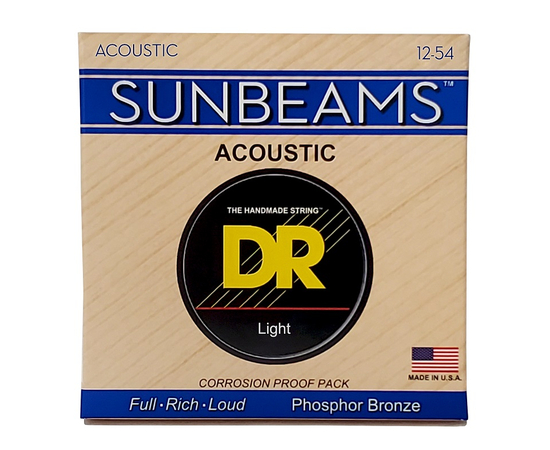 Струны для акустической гитары DR STRINGS SUNBEAM ACOUSTIC PHOSPHOR BRONZE - LIGHT (12-54) RCA-12 - 86698 за 525 грн. | 4Club