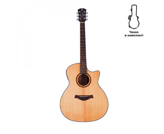 Электроакустическая гитара Alfabeto SOLID AMS40EQ (Natural) + чехол - 155135 за 9900 грн. | 4Club
