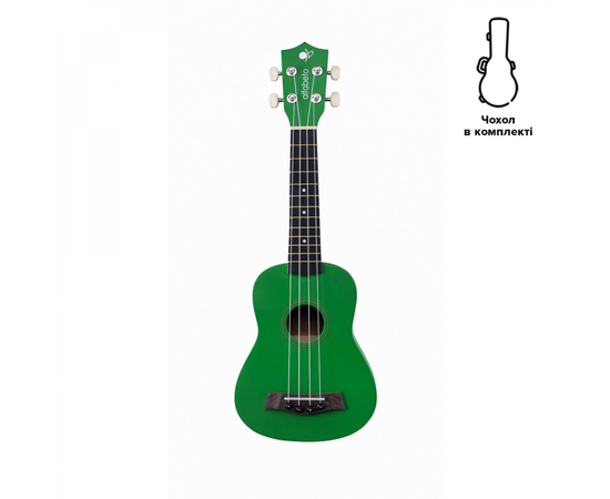 Укулеле Alfabeto U21 (Зеленый) + чехол - 155337 за 1480 грн. | 4Club