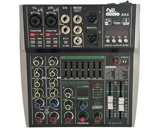 Мікшерний пульт 4all Audio AK4 - 155573 за 2498 грн. | 4Club