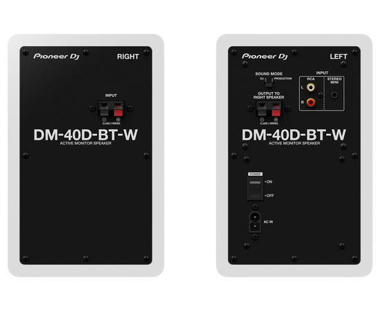 Студийные мониторы (пара) PIONEER DM-40D-BT-W