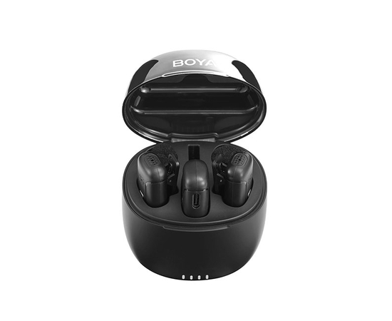 Радіосистема для iPhone (Lightning), 2 мікрофони + 1 приймач Boya BY-WM3T-D2 charging case