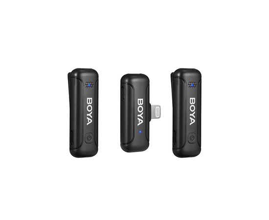 Радіосистема для iPhone (Lightning), 2 мікрофони + 1 приймач Boya BY-WM3T-D2 charging case