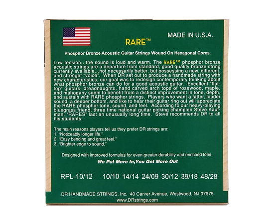 Струны DR Music RPL-10/12 Rare 12 String