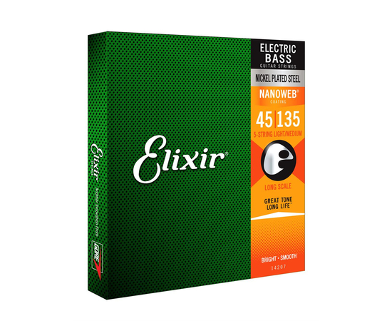 Струни для бас-гітари Elixir 14207 5S LM