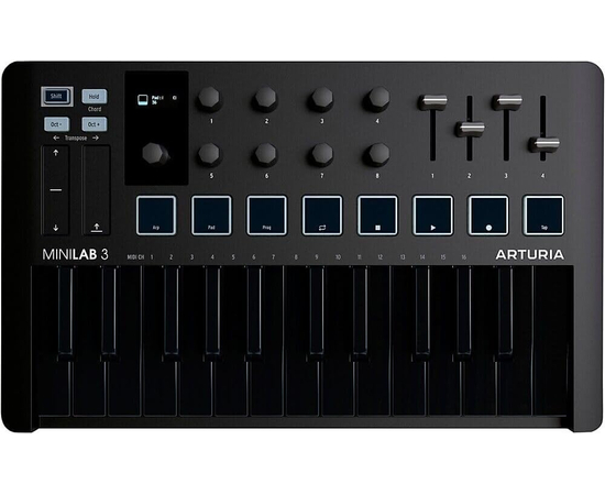 MIDI-клавиатура Arturia MiniLab 3 Deep Black Special Edition - купить в ...