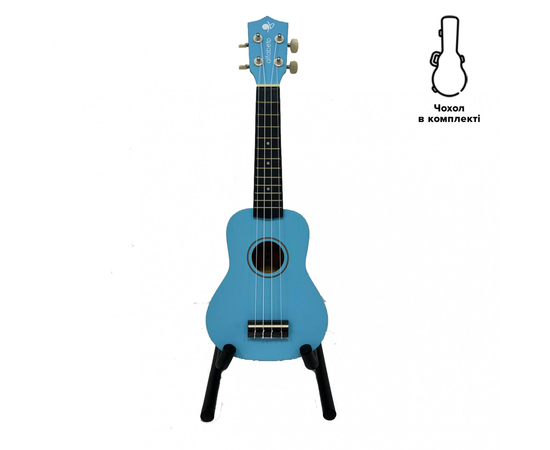 Укулеле сопрано Alfabeto U21 (Голубой) + чехол - 156542 за 1100 грн. | 4Club