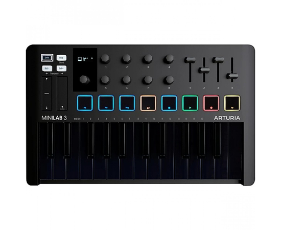 MIDI-клавиатура Arturia MiniLab 3 Deep Black + Arturia Analog Lab V