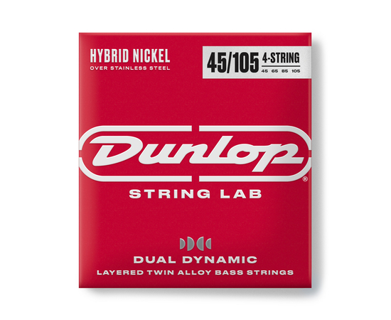Струни для бас-гітари DUNLOP DBHYN45105 DUAL DYNAMIC LAYERED TWIN ALLOY HYBRID WOUND NICKEL BASS STRINGS 45-105 - 156769 за 1527 грн. | 4Club