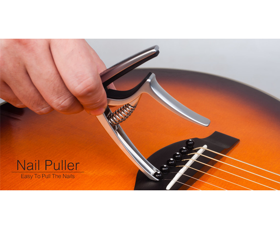 Каподастр Guitto GGC-03 Metal Silver