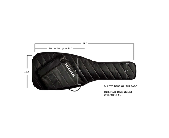 Чохол для бас-гітари MONO M80-SEB-BLK