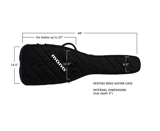 Чехол для бас-гитары Vertigo MONO M80-VEB-BLK