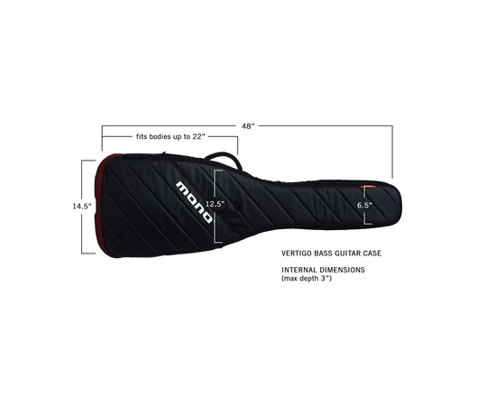 Чохол для бас-гітари Vertigo MONO M80-VEB-GRY