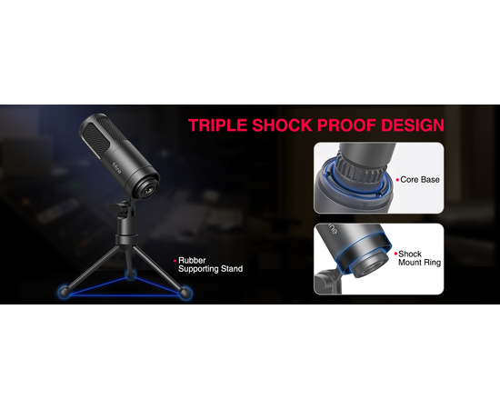 Студійний динамічний XLR мікрофон FIFINE K669D