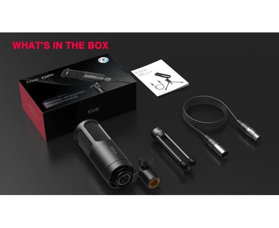 Студійний динамічний XLR мікрофон FIFINE K669D