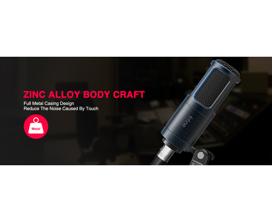 Студійний динамічний XLR мікрофон FIFINE K669D