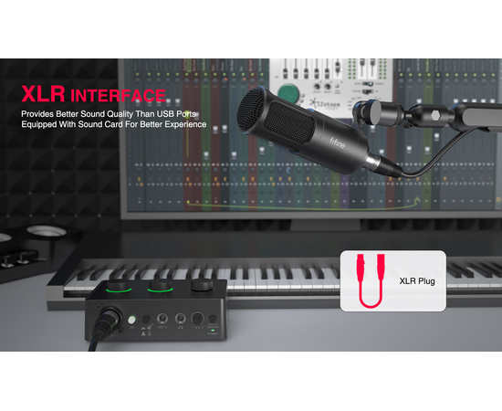 Студійний динамічний XLR мікрофон FIFINE K669D