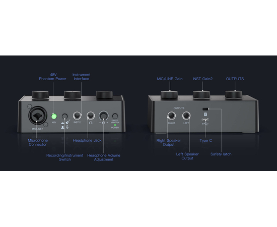 Аудиоинтерфейс / микшер FIFINE SC1
