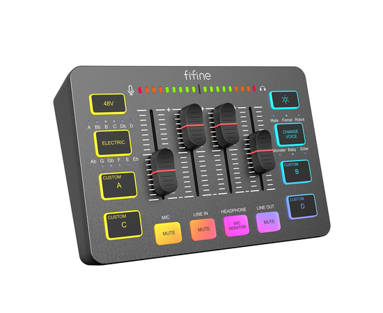 Аудіоінтерфейс / мікшер FIFINE SC3