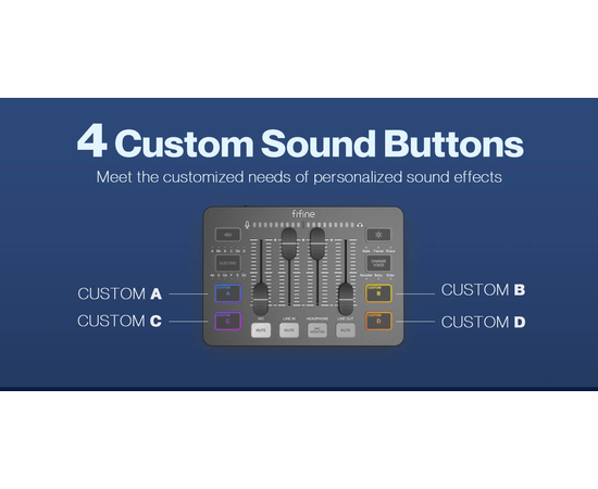 Аудіоінтерфейс / мікшер FIFINE SC3