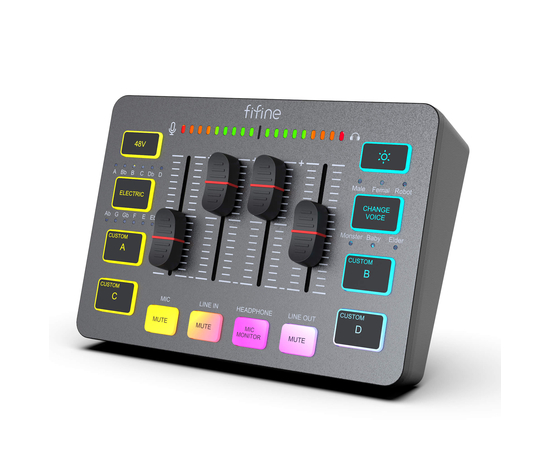 Аудіоінтерфейс / мікшер FIFINE SC3 - 157218 за 2999 грн. | 4Club