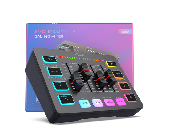 Аудіоінтерфейс / мікшер FIFINE SC3