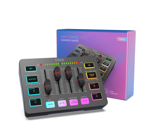 Аудіоінтерфейс / мікшер FIFINE SC3