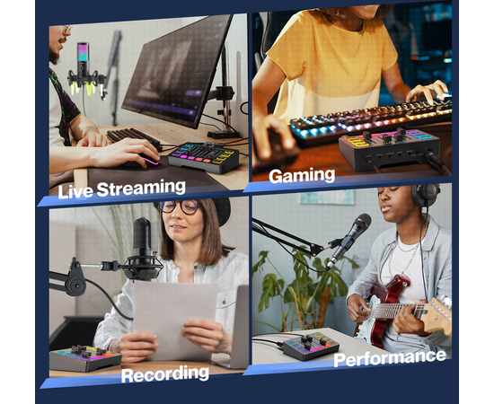 Аудіоінтерфейс / мікшер FIFINE SC3