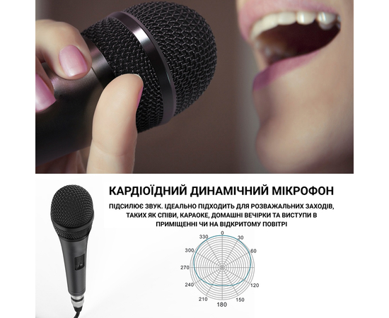 Микрофон для караоке FIFINE K6