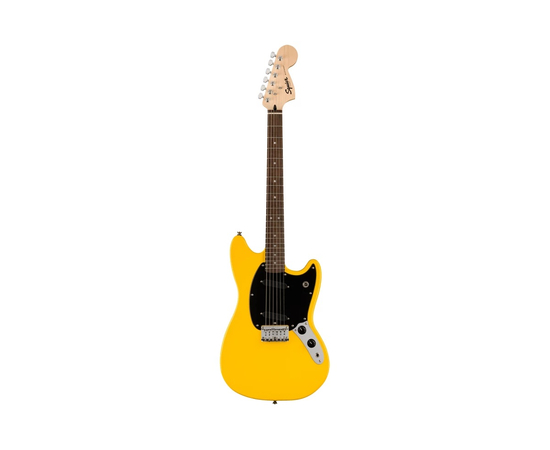 Электрогитара SQUIER by FENDER SONIC MUSTANG LRL BPG GRAFITY YELLOW - 157182 за 0 грн. | 4Club