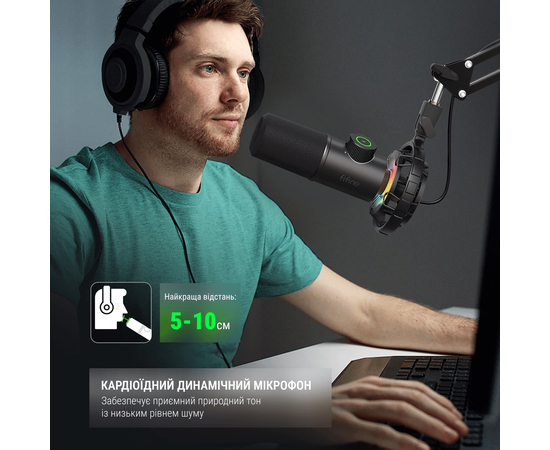 Студийный динамический USB-микрофон FIFINE K658