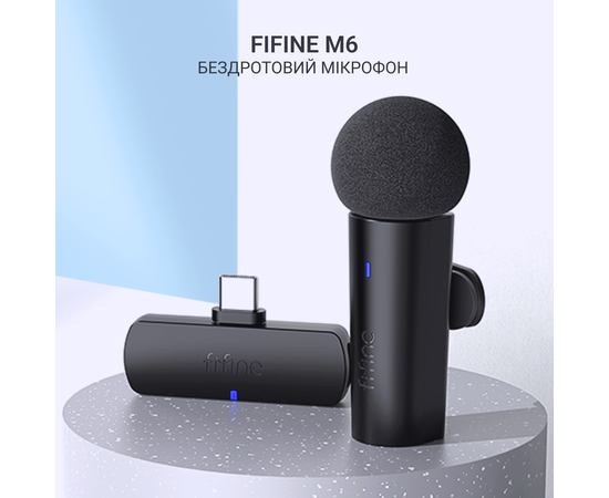 Радіосистема для смартфона з петличним мікрофоном FIFINE M6