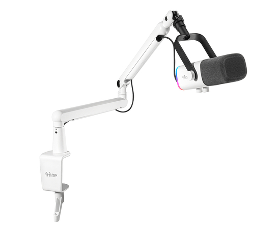 Студійний динамічний XLR/USB мікрофон з пантографом FIFINE TAM8W