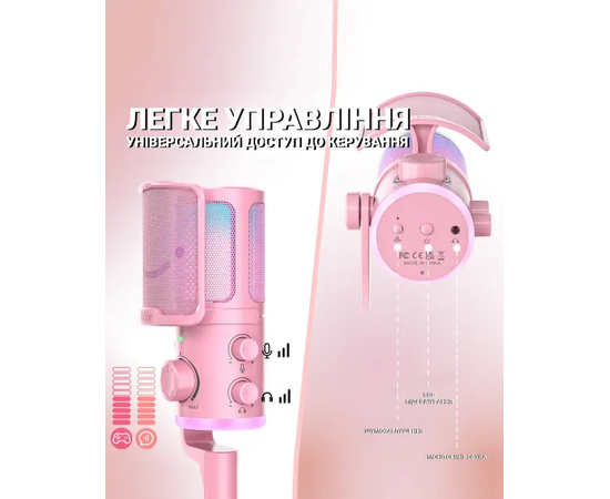 Студийный конденсаторный USB-микрофон FIFINE AM6P