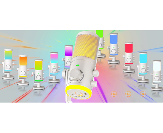 Студійний конденсаторний USB-мікрофон FIFINE AM6W