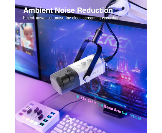 Студійний динамічний XLR/USB мікрофон FIFINE AM8W