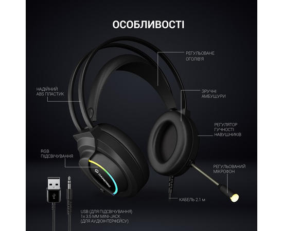 Ігрова гарнітура GamePro Nitro HS565