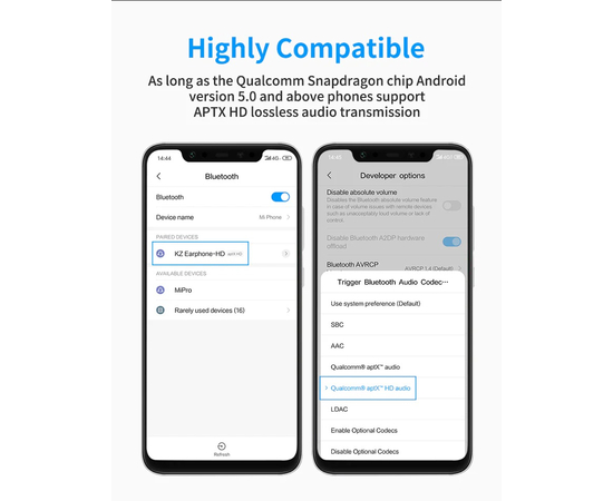 Bluetooth-адаптер для наушников KZ Audio APTX Bluetooth cable