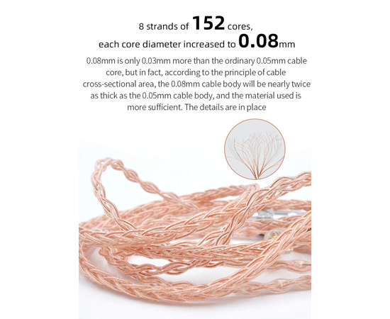 Кабель для наушников KZ Audio 90-6 Cable