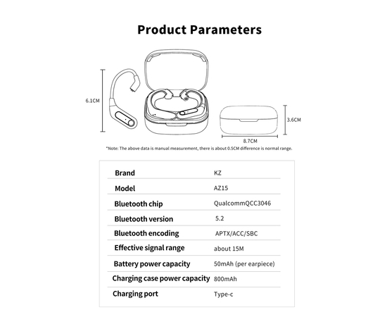 Bluetooth-адаптер для навушників KZ Audio AZ15