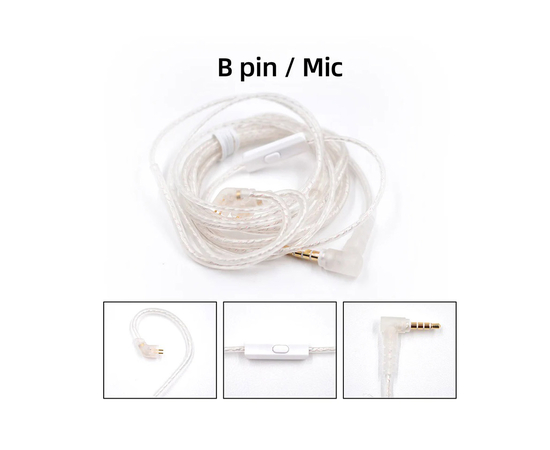 Кабель для навушників з мікрофоном KZ Audio Standard SILVER Cable MIC - 157526 за 281 грн. | 4Club