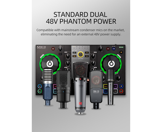 DJ-контролер / мікшер Takstar MX3 Mixer Webcast