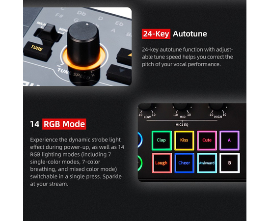 DJ-контролер / мікшер Takstar MX3 Mixer Webcast