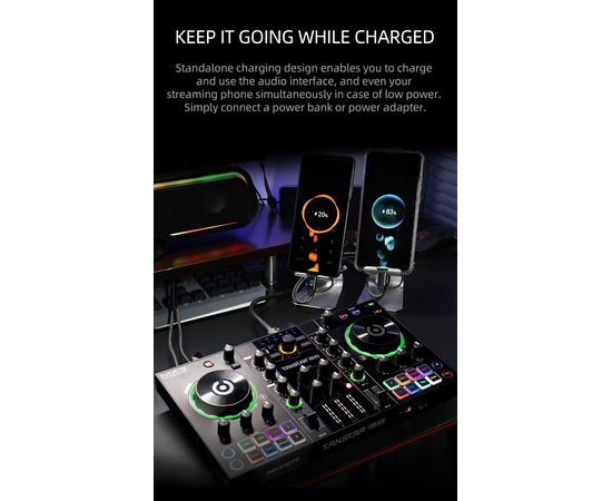 DJ-контролер / мікшер Takstar MX3 Mixer Webcast