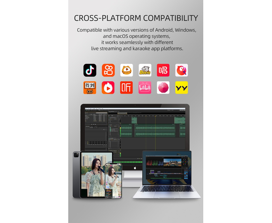 DJ-контролер / мікшер Takstar MX3 Mixer Webcast
