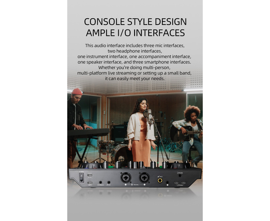 DJ-контролер / мікшер Takstar MX3 Mixer Webcast