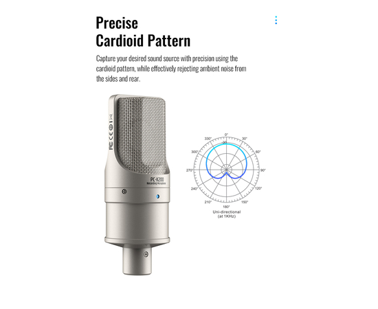 Студійний мікрофон Takstar PC-K200