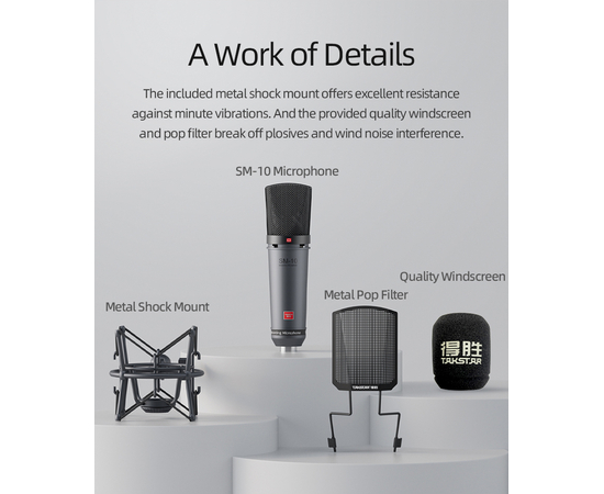 Микрофон проводной Takstar SM-10