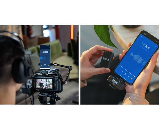 Радиосистема с петличными микрофонами для смартфона / ПК / камеры Boya BOYAMIC